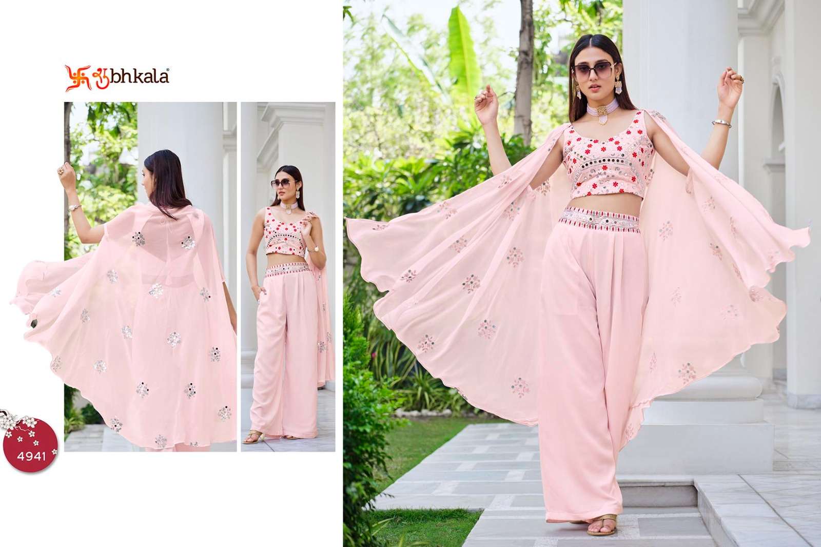 FLORY VOL. 38 mbroidered Stitched Koti Style Palazzo Co-Ords Set Kurti Wholesale catalog