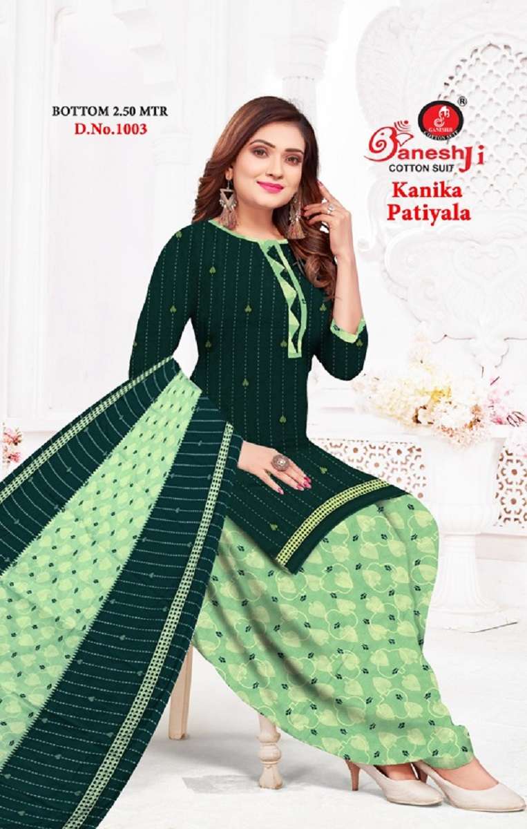 Ganeshji Kanika Patiyala Vol-1 - Dress Material  - Wholesale Catalog