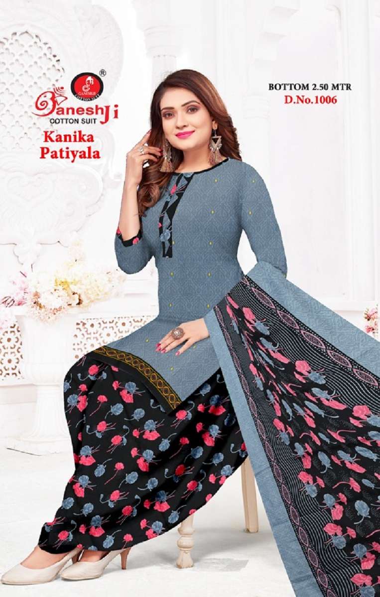 Ganeshji Kanika Patiyala Vol-1 - Dress Material  - Wholesale Catalog