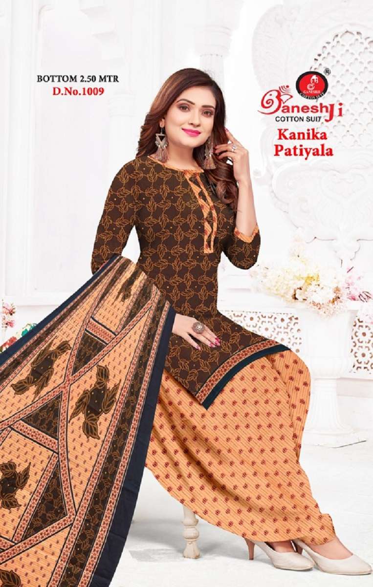 Ganeshji Kanika Patiyala Vol-1 - Dress Material  - Wholesale Catalog
