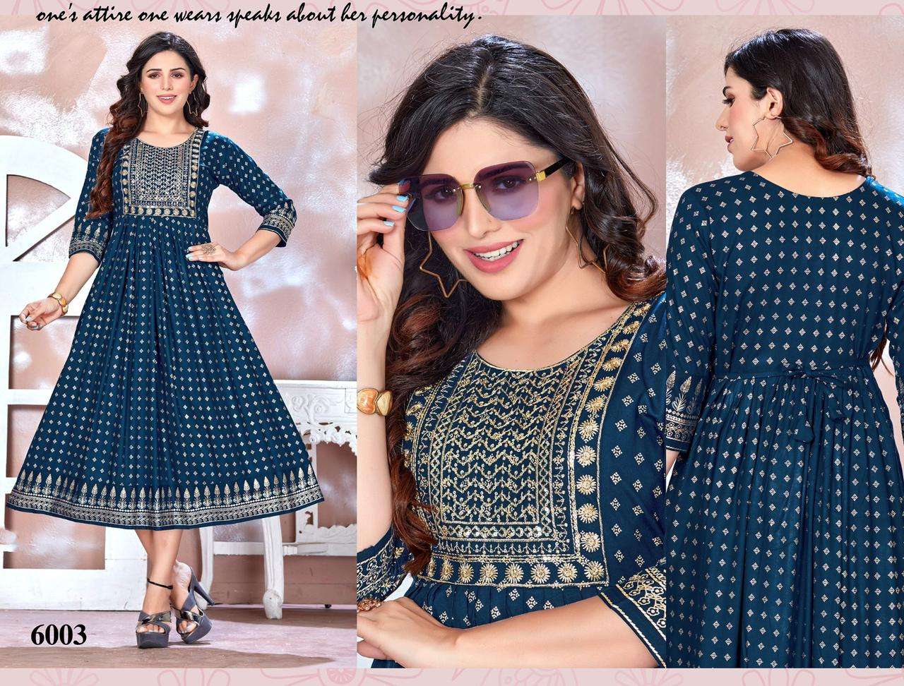 GOLDEN BE RICH 2 Rayon 14 Kg  Foil Prints Kurti Wholesale  catalog