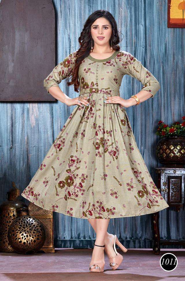 Golden Famous Rayon Kurti Wholesale catalog