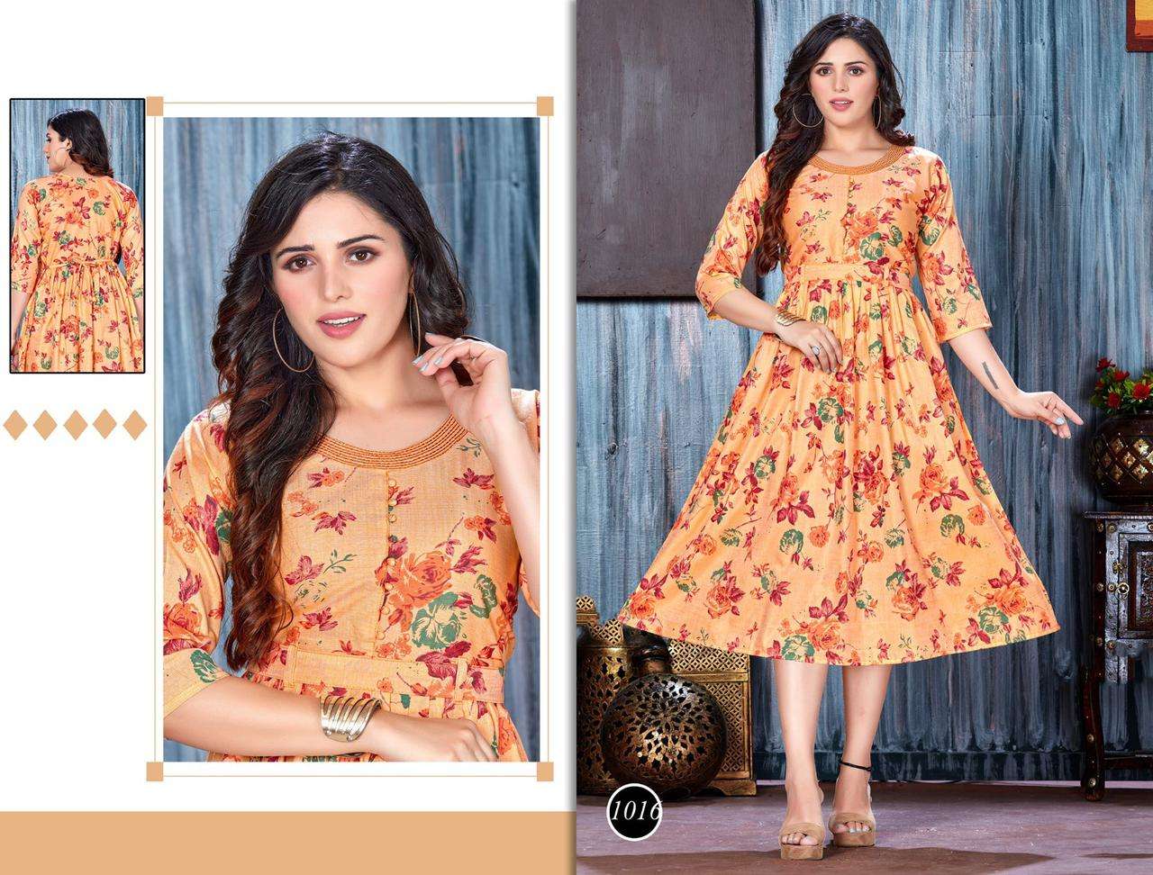 Golden Famous Rayon Kurti Wholesale catalog