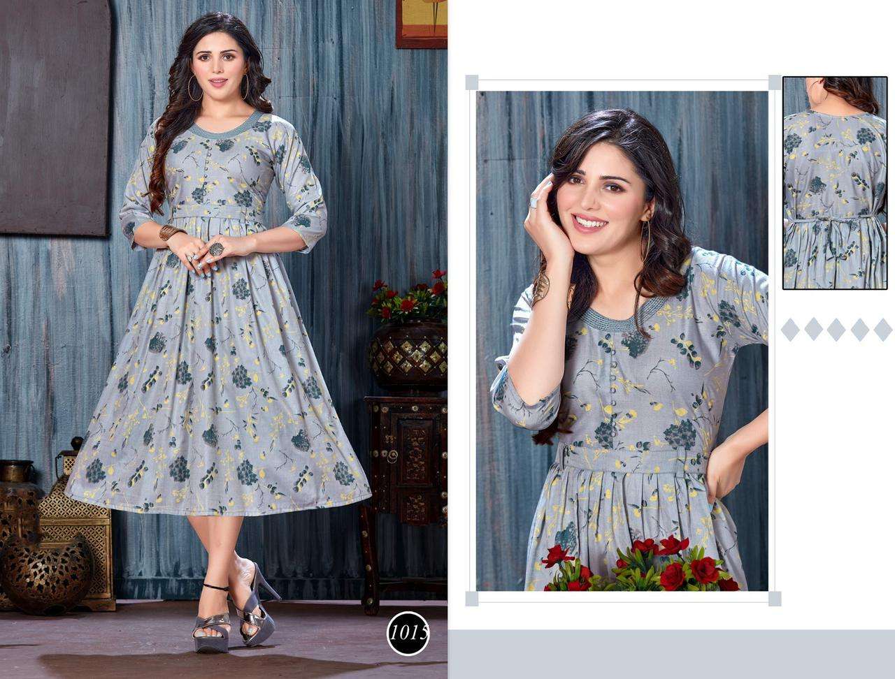 Golden Famous Rayon Kurti Wholesale catalog