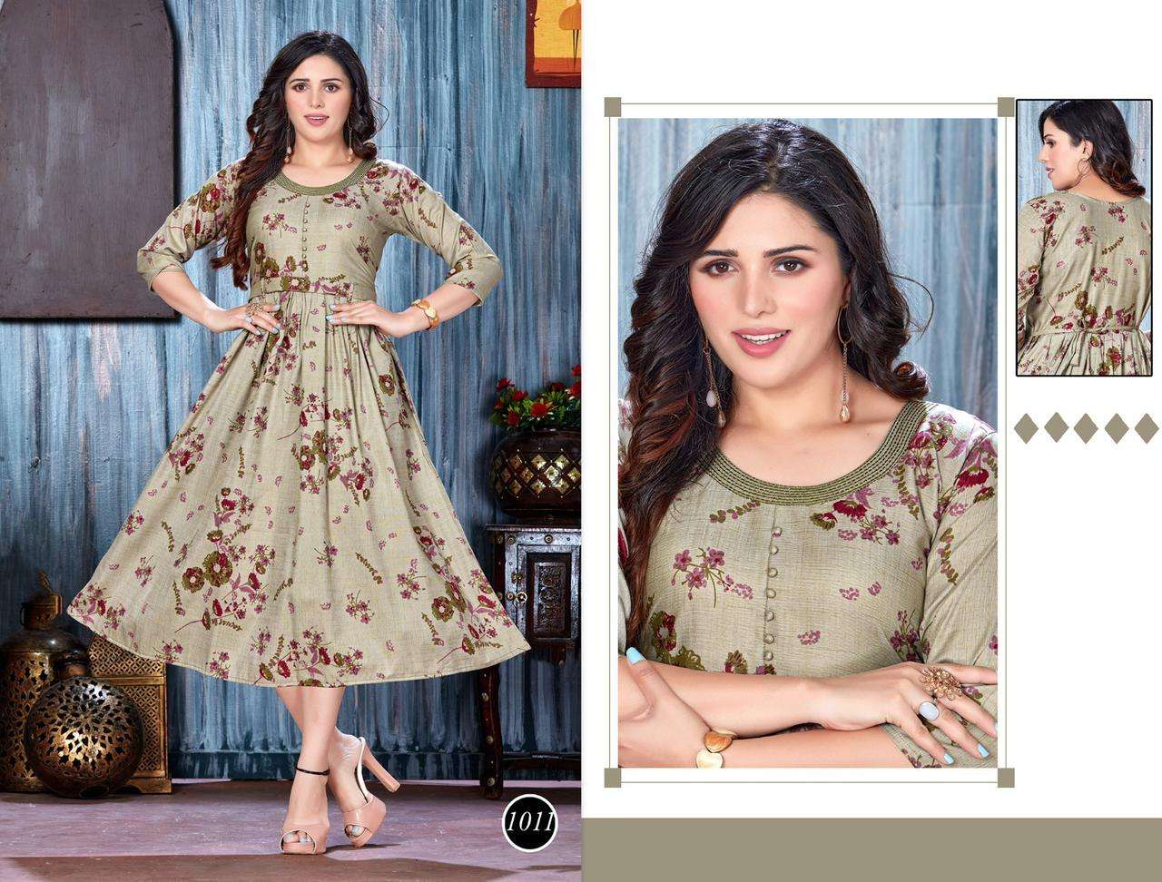 Golden Famous Rayon Kurti Wholesale catalog