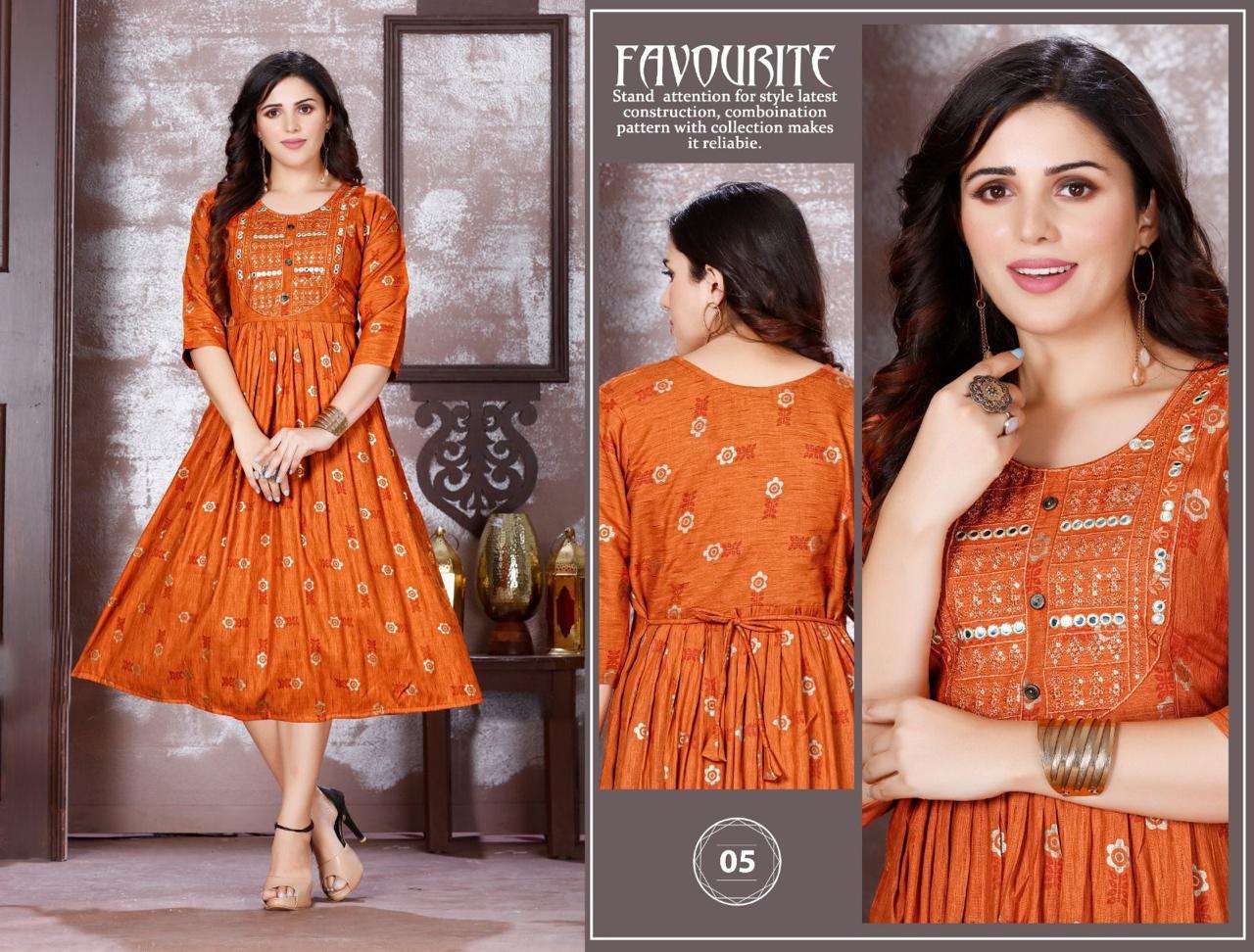 Golden Instyle Rayon Kurti Wholesale catalog