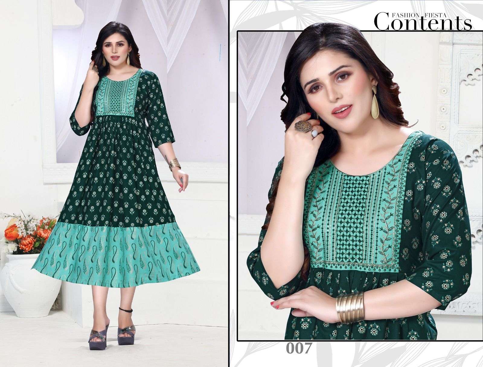 GOLDEN MISS WOW - 2 Kurti Wholesale catalog