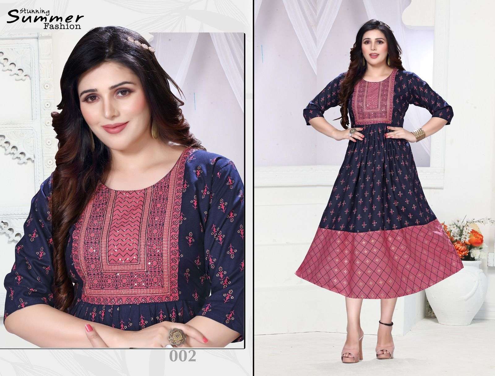 GOLDEN MISS WOW - 2 Kurti Wholesale catalog