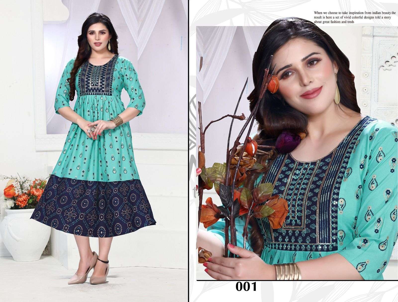 GOLDEN MISS WOW - 2 Kurti Wholesale catalog