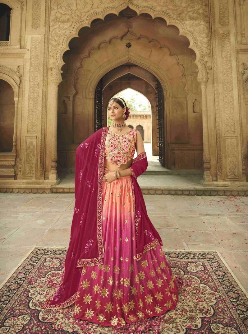 GULDASTA VOL. 14 D - 2161 Exclusive Embroiered Semi Stitched Bridal Lehenga Choli Wholesale catalog