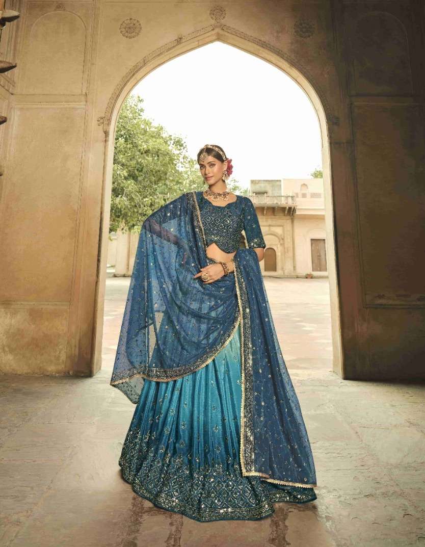GULDASTA VOL. 14 D - 2166 Exclusive Embroiered Semi Stitched Bridal Lehenga Choli Wholesale catalog