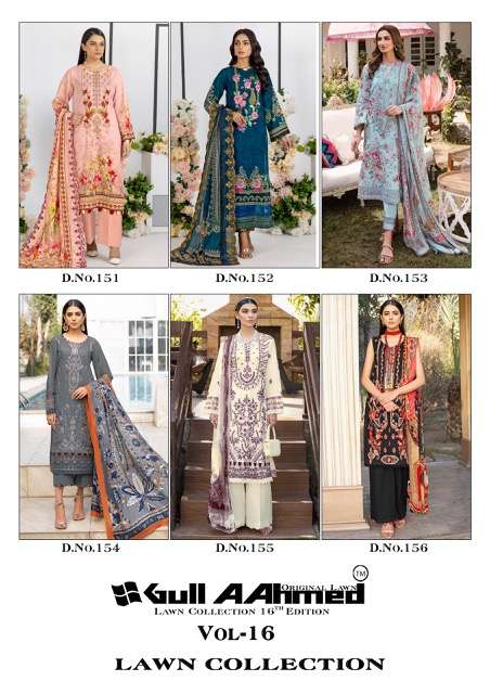 Gull Ahmed Lawn Collection Vol-16 – Karachi Cotton - Wholesale Catalog
