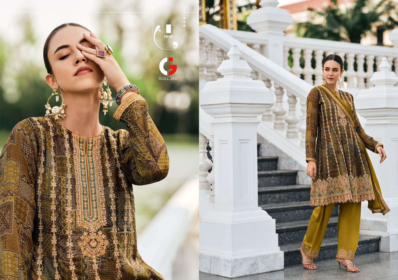 GULL JEE FASHIONISTA Viscose Muslin Salwar Kameez Wholesale catalog