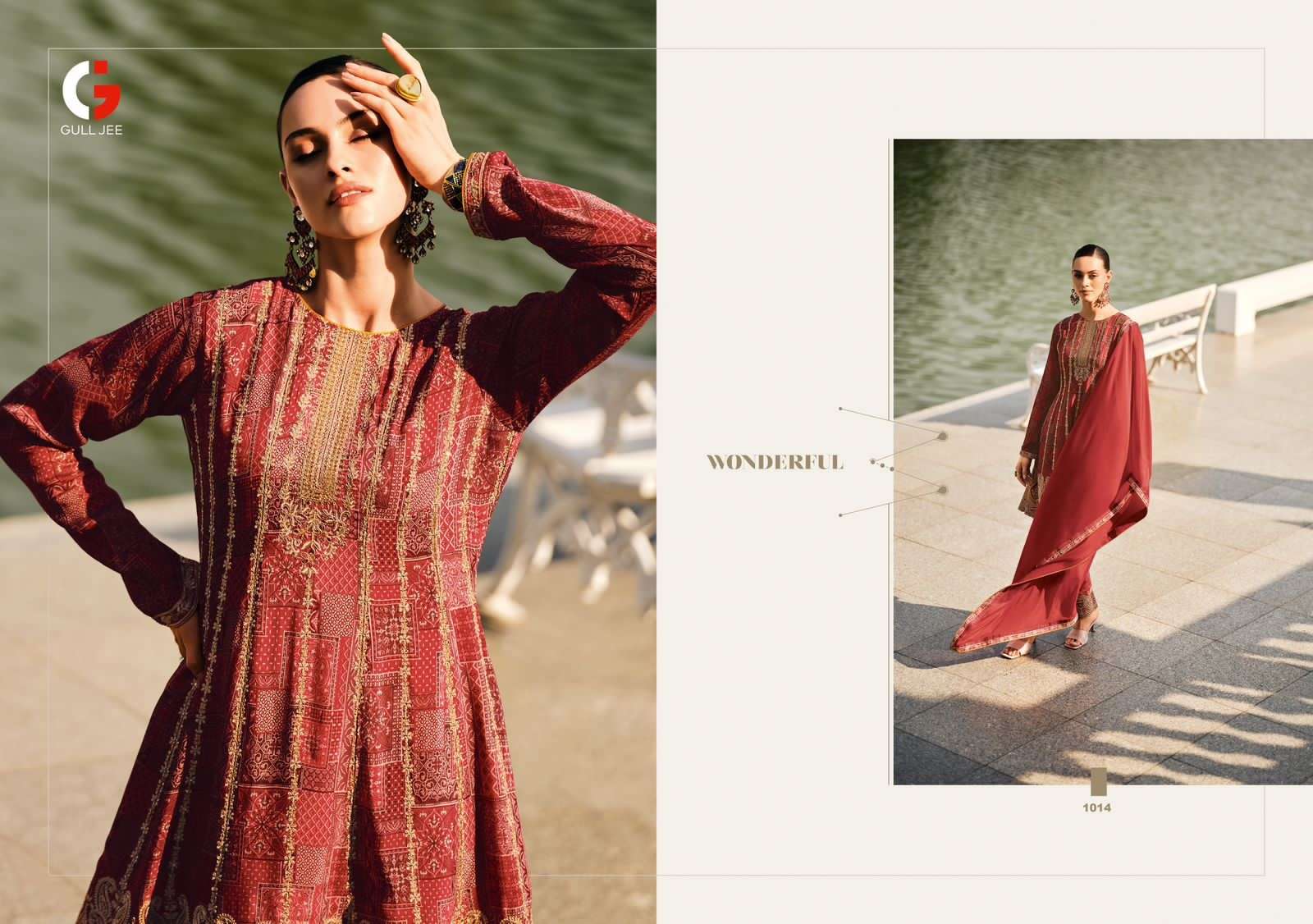 GULL JEE FASHIONISTA Viscose Muslin Salwar Kameez Wholesale catalog