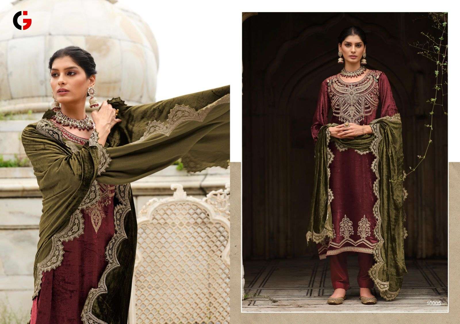 GULL JEE Mehfil-e-Ishq Viscose Muslin Salwar Kameez Wholesale catalog