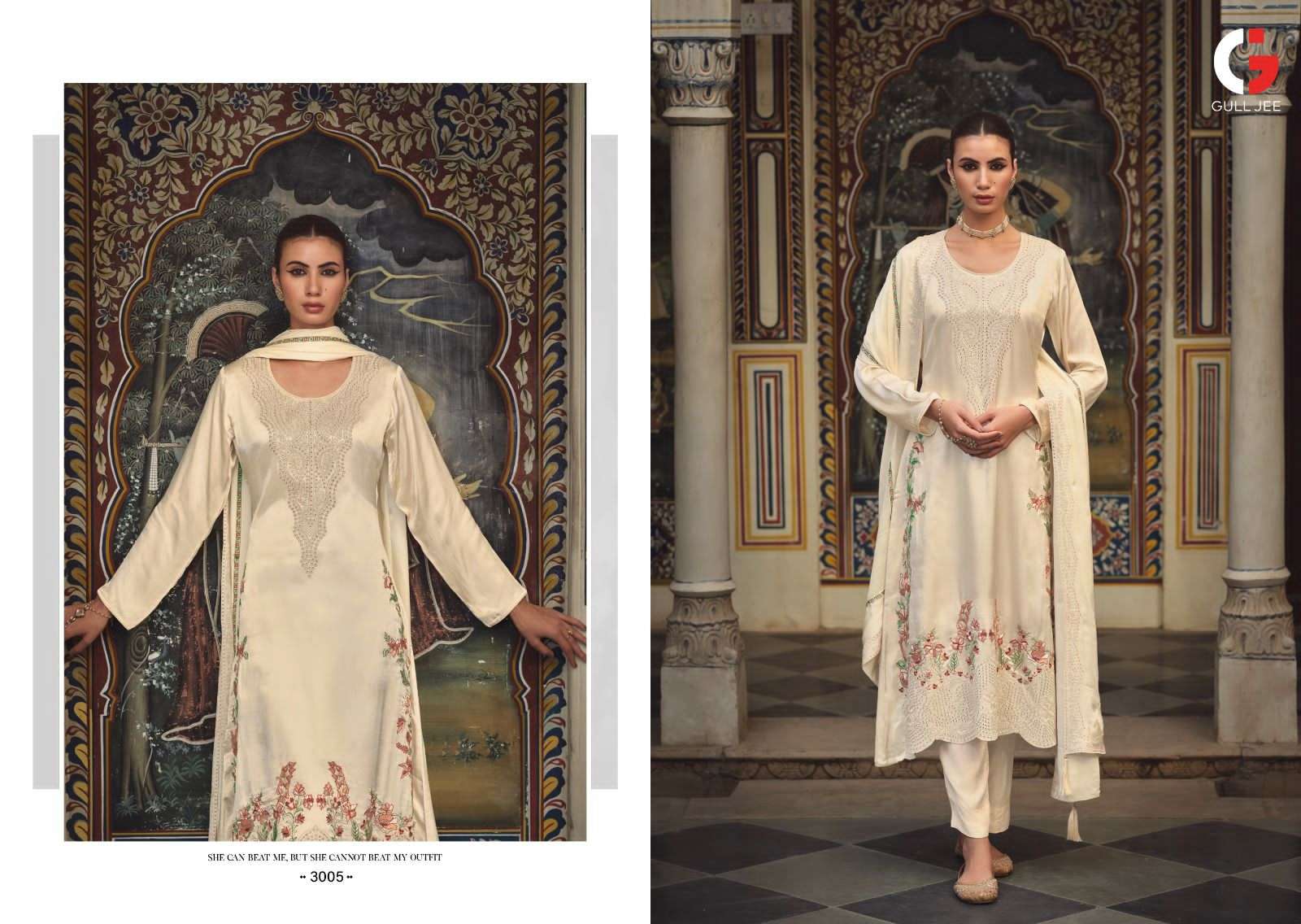 GULL JEE RANIA Viscose Muslin Salwar Kameez Wholesale catalog