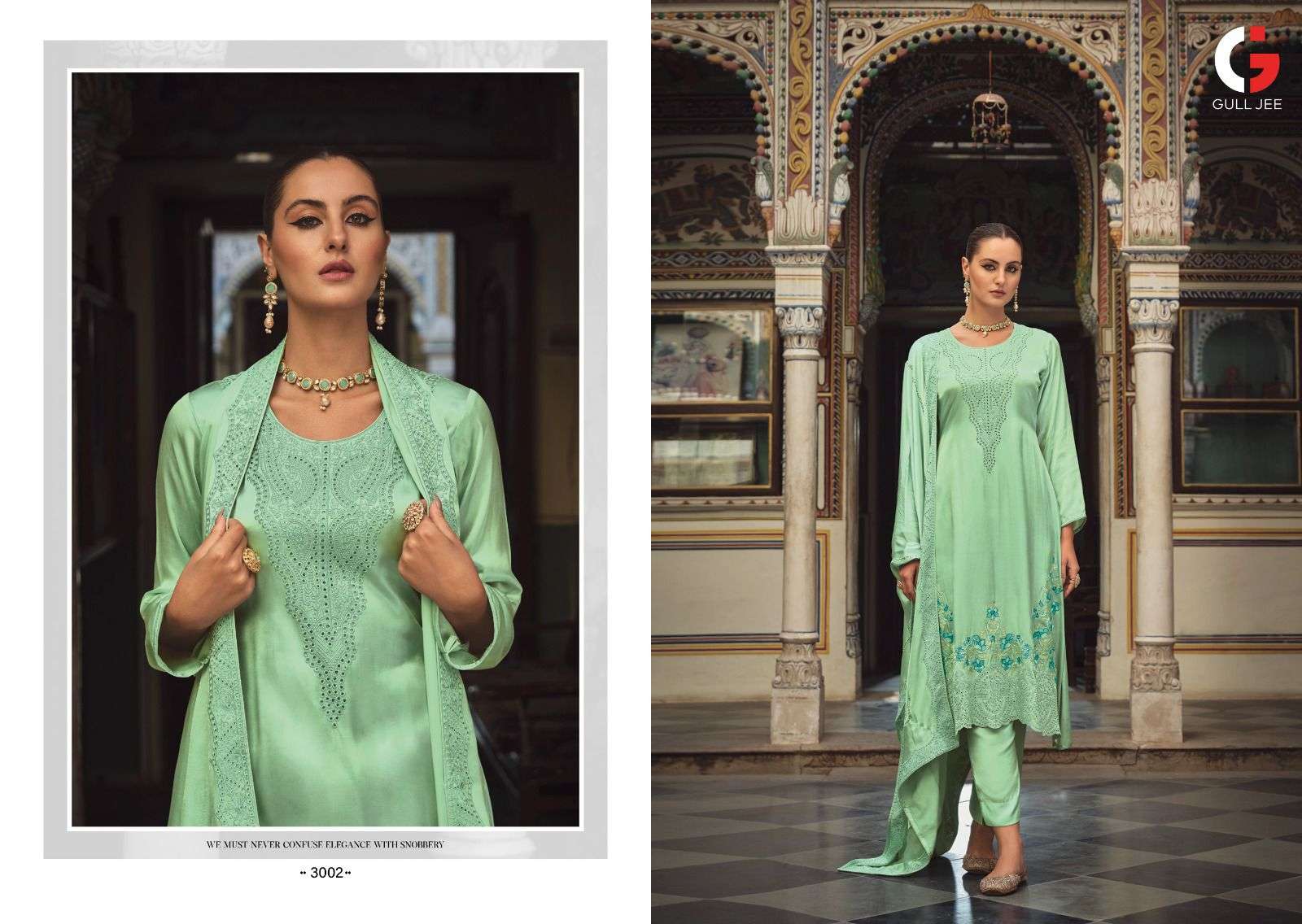 GULL JEE RANIA Viscose Muslin Salwar Kameez Wholesale catalog