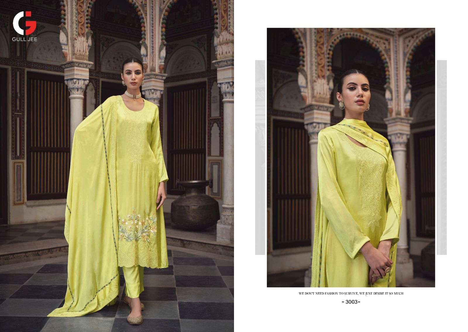 GULL JEE RANIA Viscose Muslin Salwar Kameez Wholesale catalog