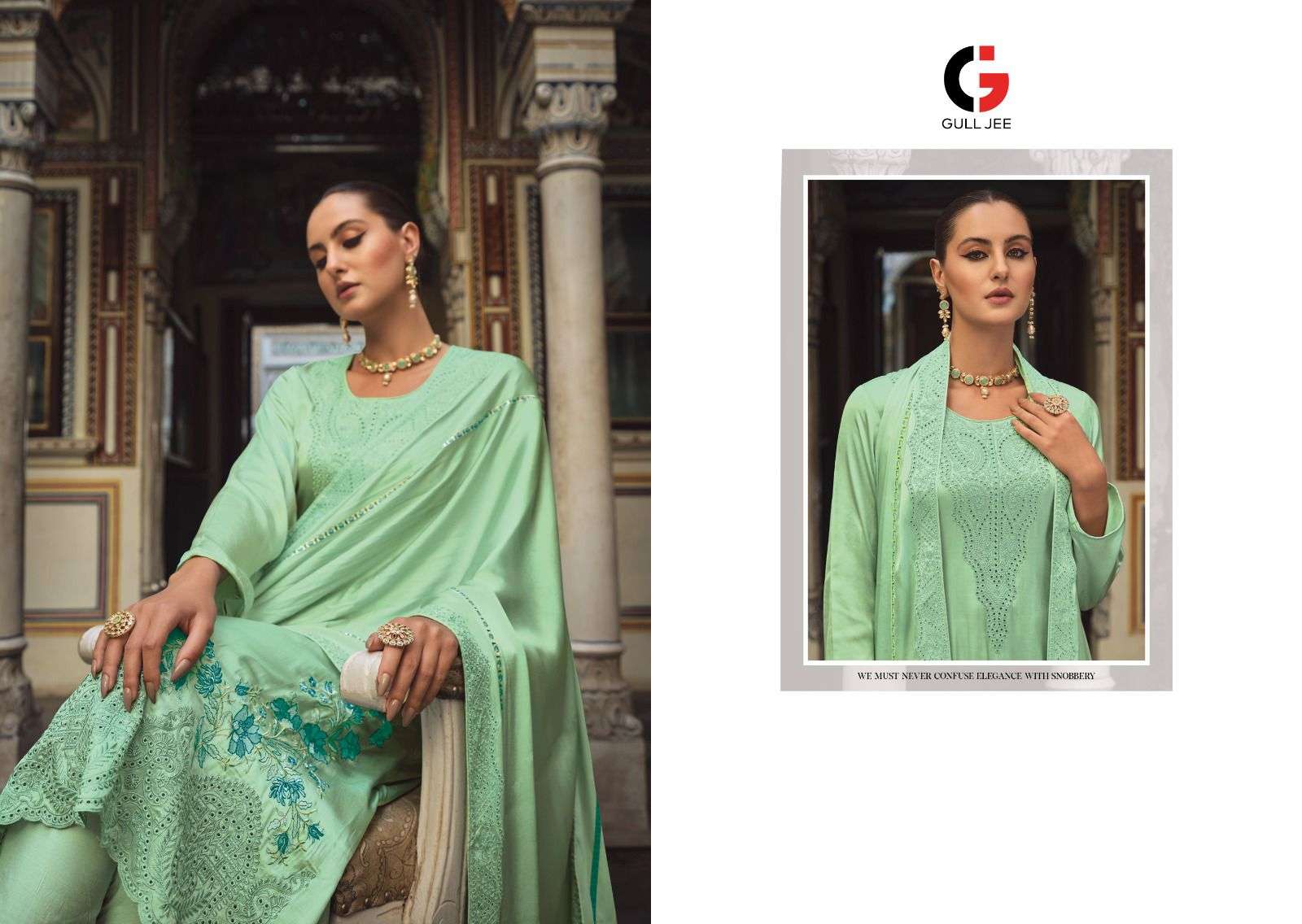 GULL JEE RANIA Viscose Muslin Salwar Kameez Wholesale catalog