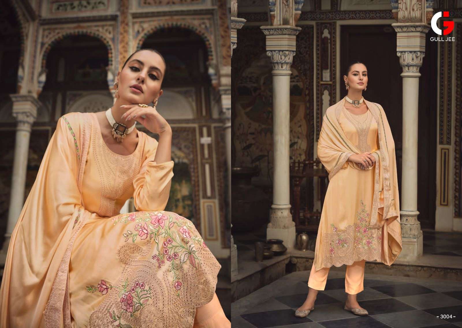 GULL JEE RANIA Viscose Muslin Salwar Kameez Wholesale catalog