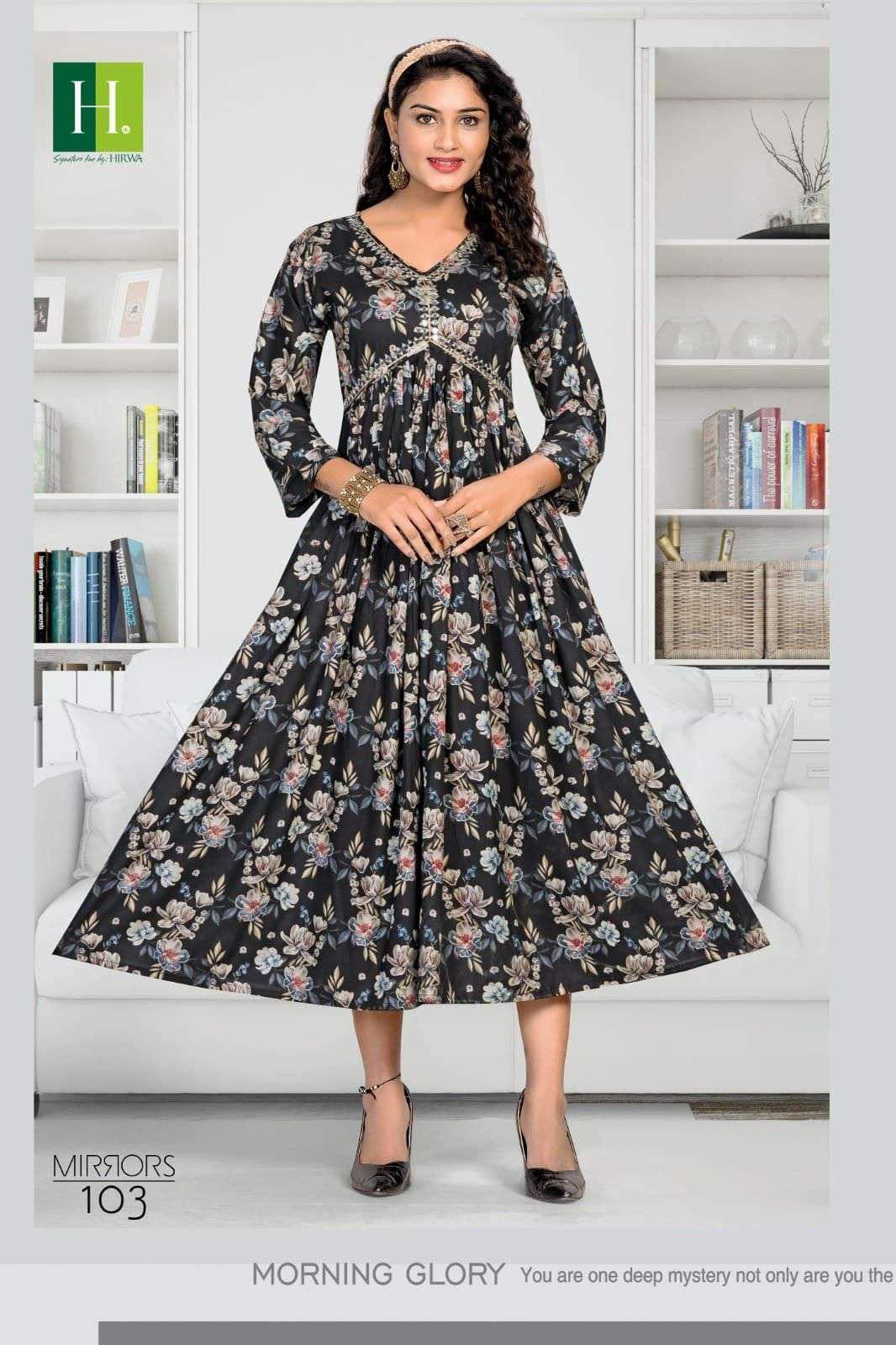 HIRWA MIRRORS ALIA Cut Kurti Wholesale catalog