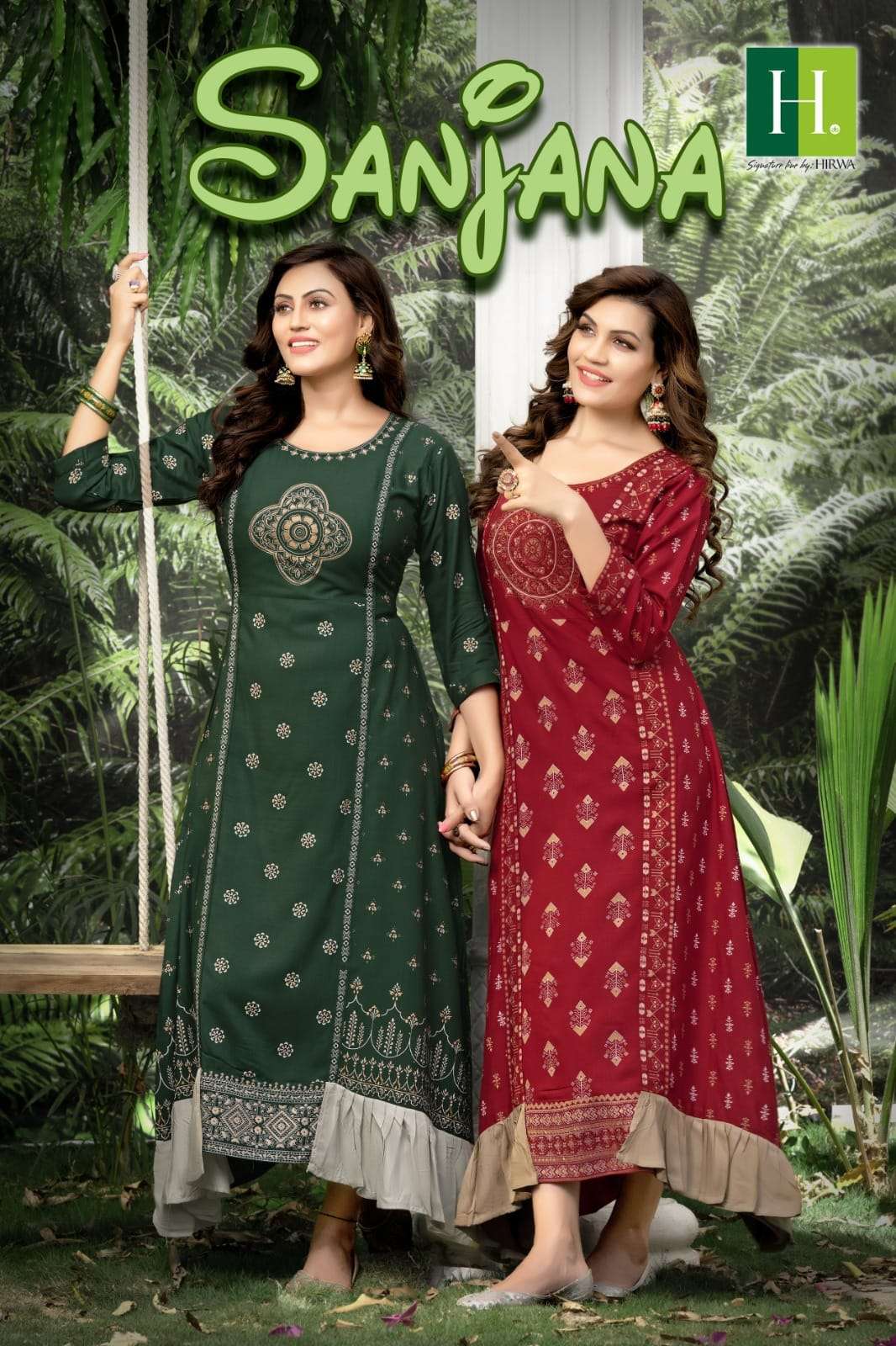 HIRWA SANJANA Kurti Wholesale catalog