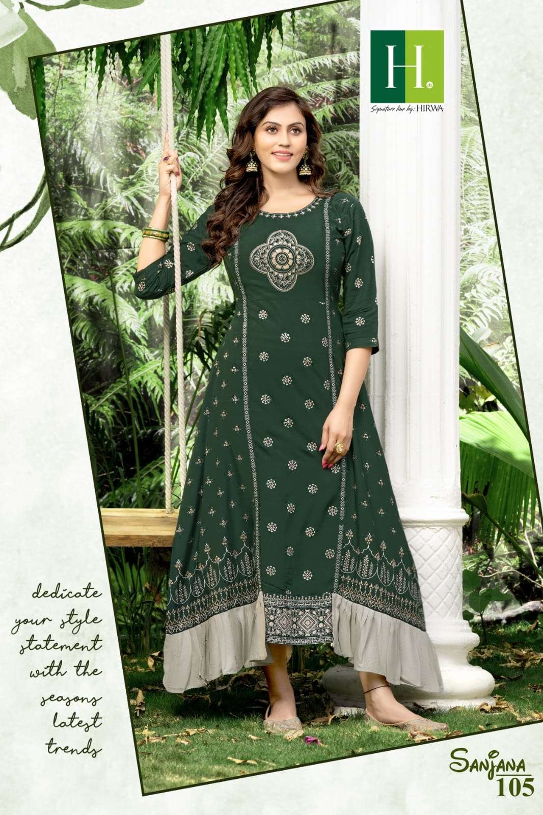 HIRWA SANJANA Kurti Wholesale catalog