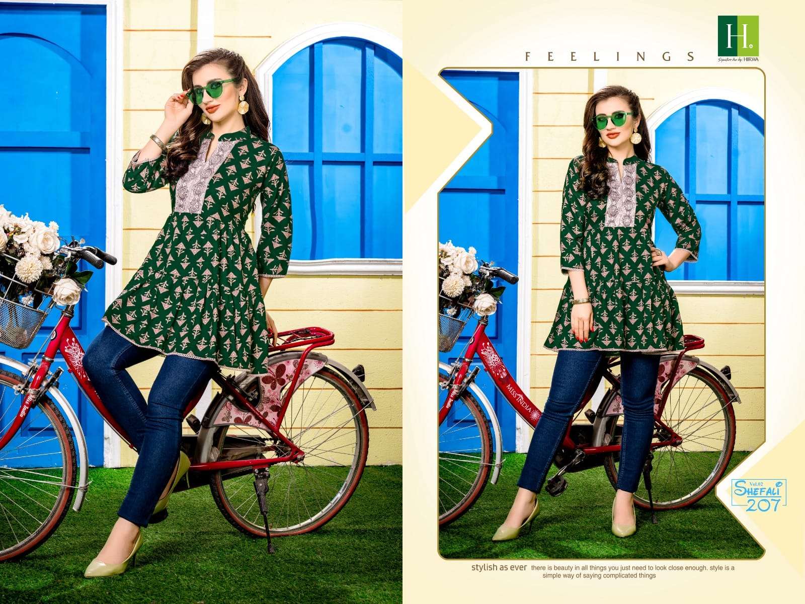 HIRWA SHEFALI Vol-2 Kurti Wholesale catalog