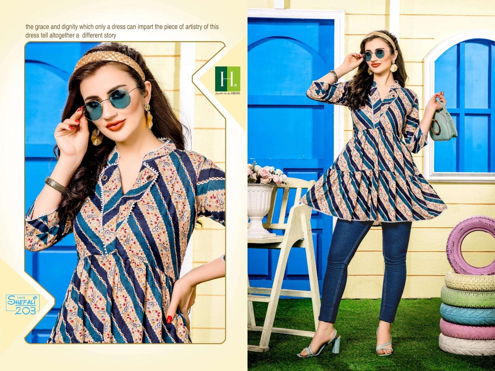 HIRWA SHEFALI Vol-2 Kurti Wholesale catalog