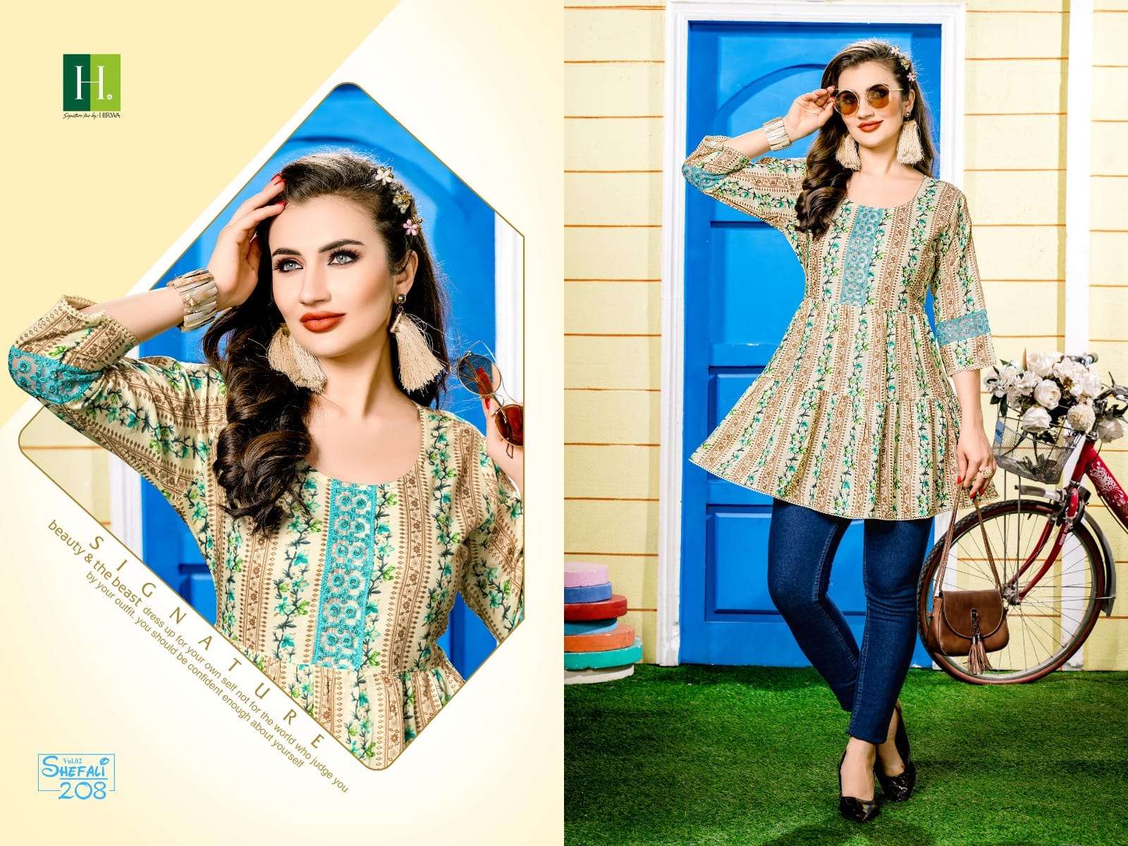HIRWA SHEFALI Vol-2 Kurti Wholesale catalog