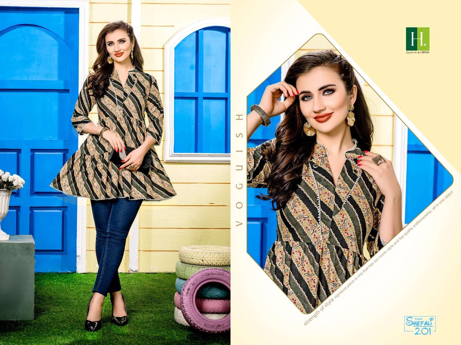 HIRWA SHEFALI Vol-2 Kurti Wholesale catalog