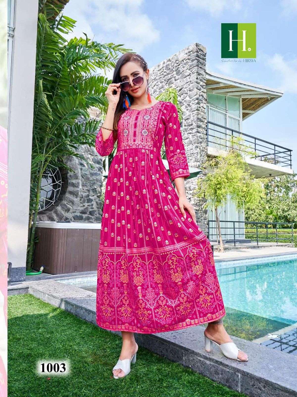 HIRWA SUNFLOWER VOL.5 Kurti Wholesale catalog