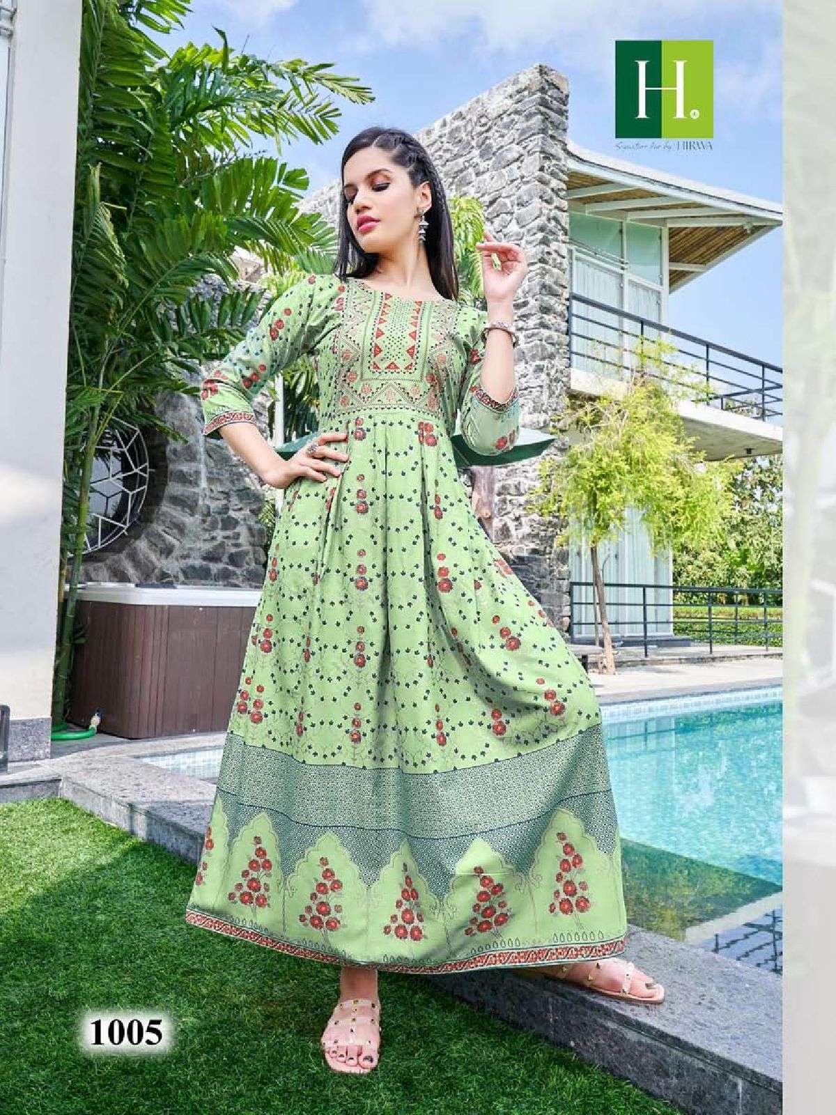HIRWA SUNFLOWER VOL.5 Kurti Wholesale catalog
