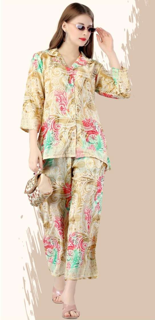 Jisha Kaftan Silk Co ord Set Vol 1 Kurti Wholesale catalog