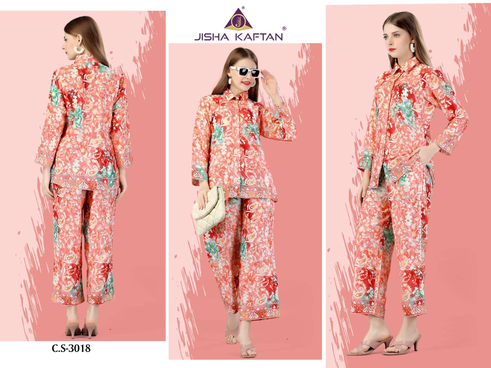 Jisha Kaftan Silk Co ord Set Vol 1 Kurti Wholesale catalog