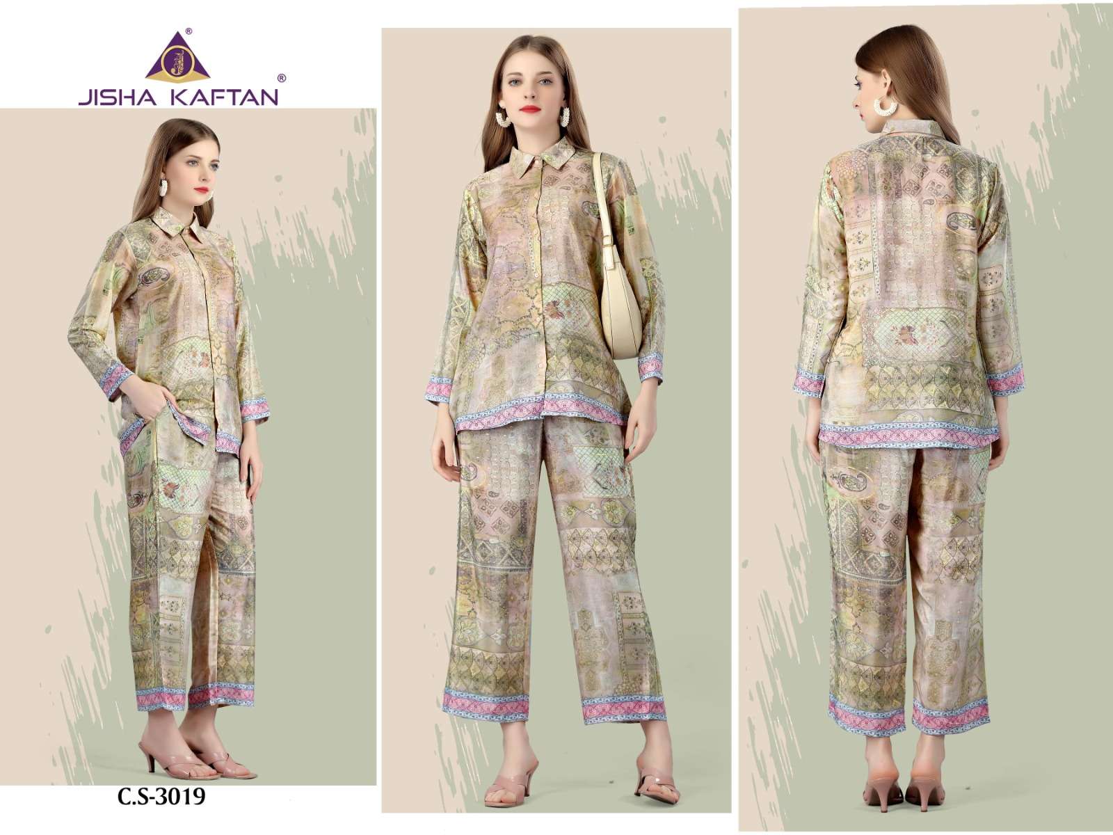 Jisha Kaftan Silk Co ord Set Vol 1 Kurti Wholesale catalog