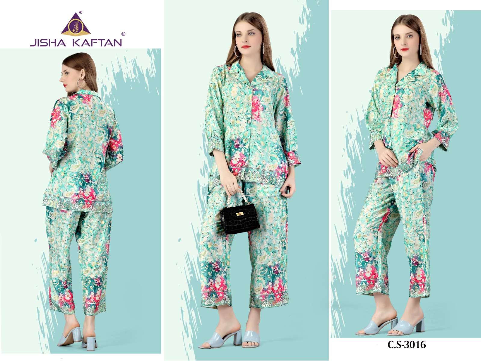 Jisha Kaftan Silk Co ord Set Vol 1 Kurti Wholesale catalog