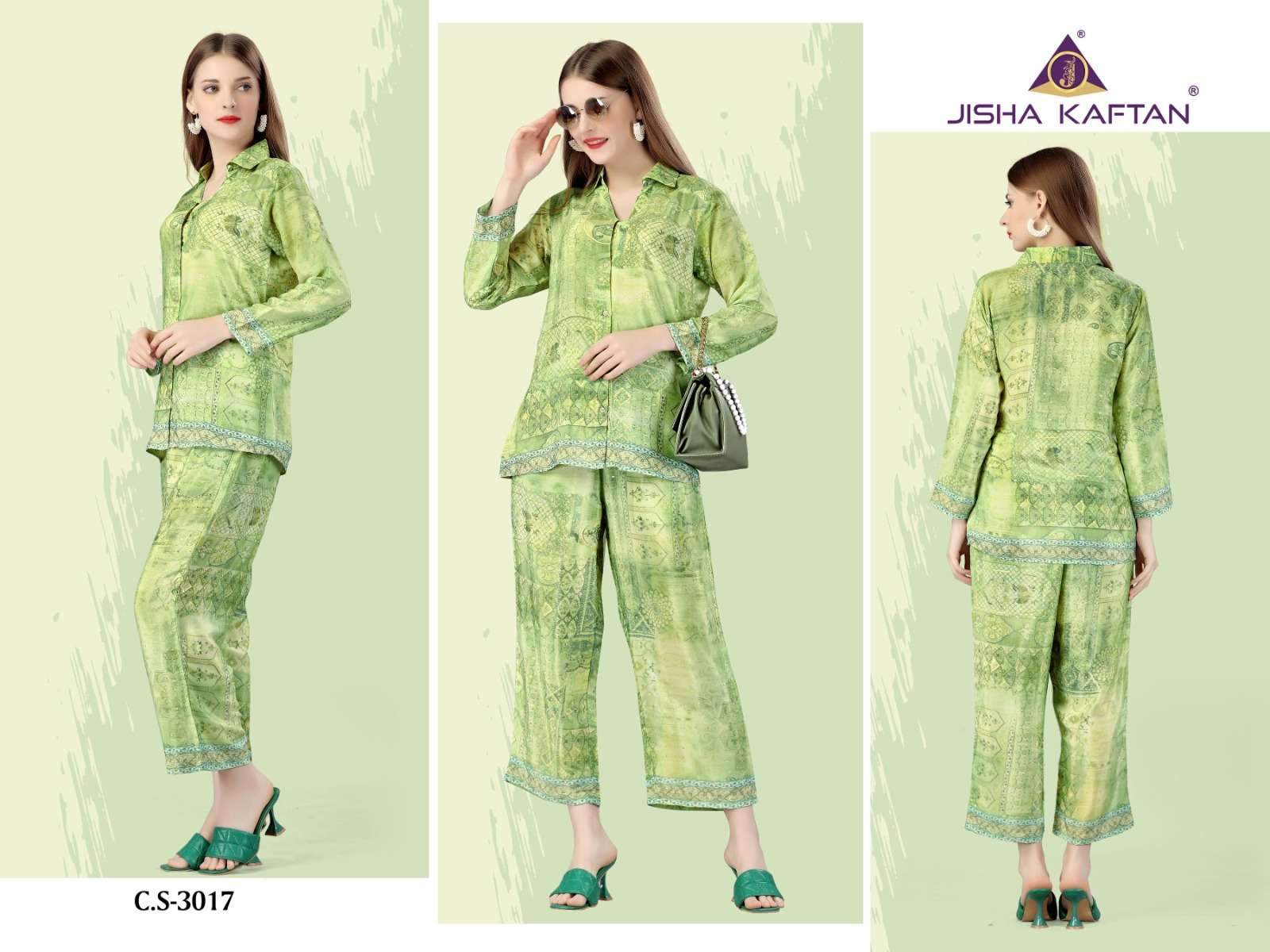Jisha Kaftan Silk Co ord Set Vol 1 Kurti Wholesale catalog