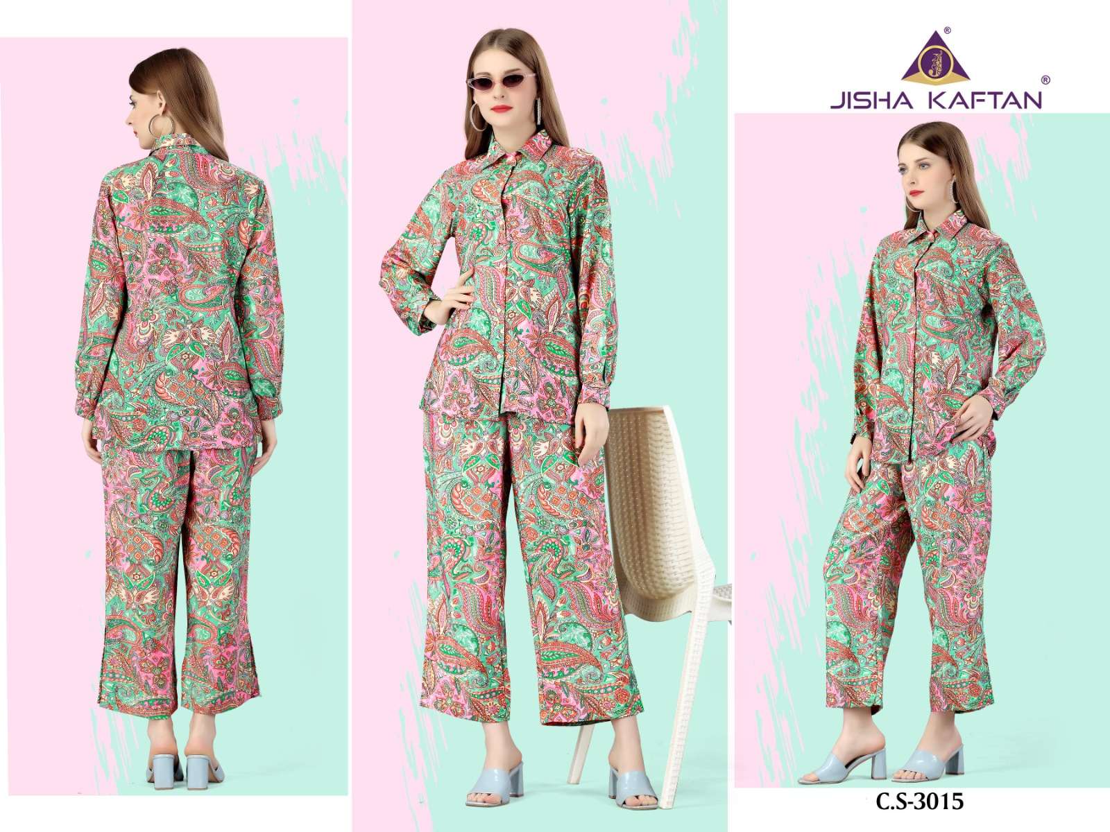 Jisha Kaftan Silk Co ord Set Vol 1 Kurti Wholesale catalog