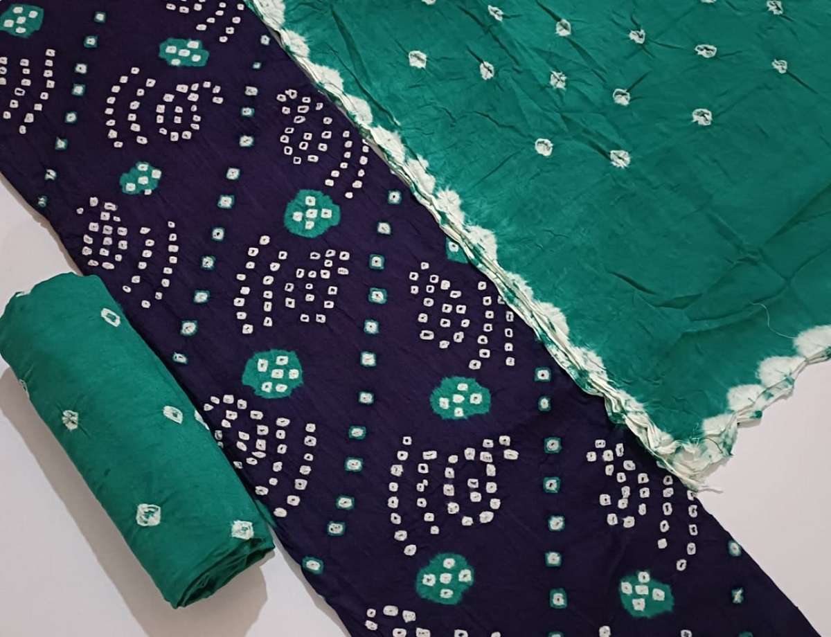 JJ Multi Bandhni - Dress Material - Wholesale Catalog