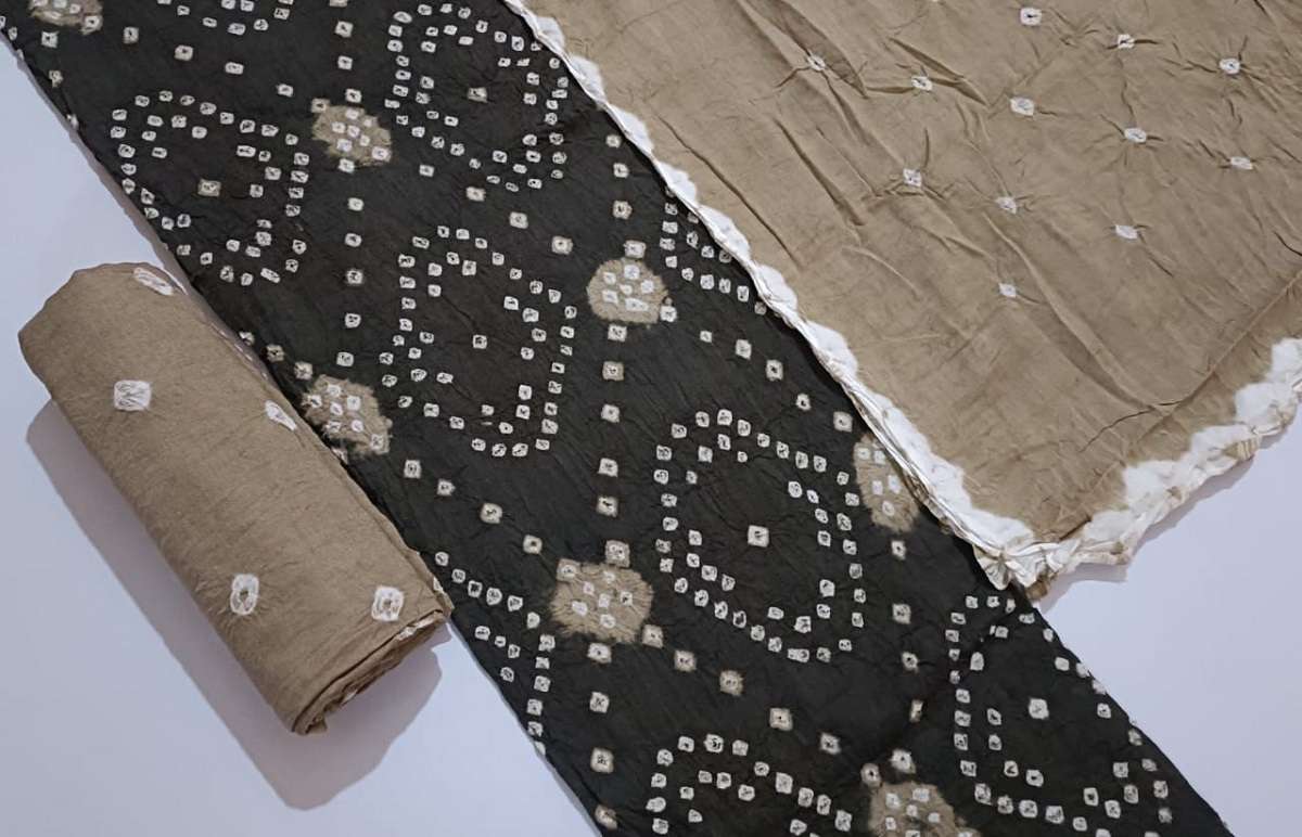 JJ Multi Bandhni - Dress Material - Wholesale Catalog