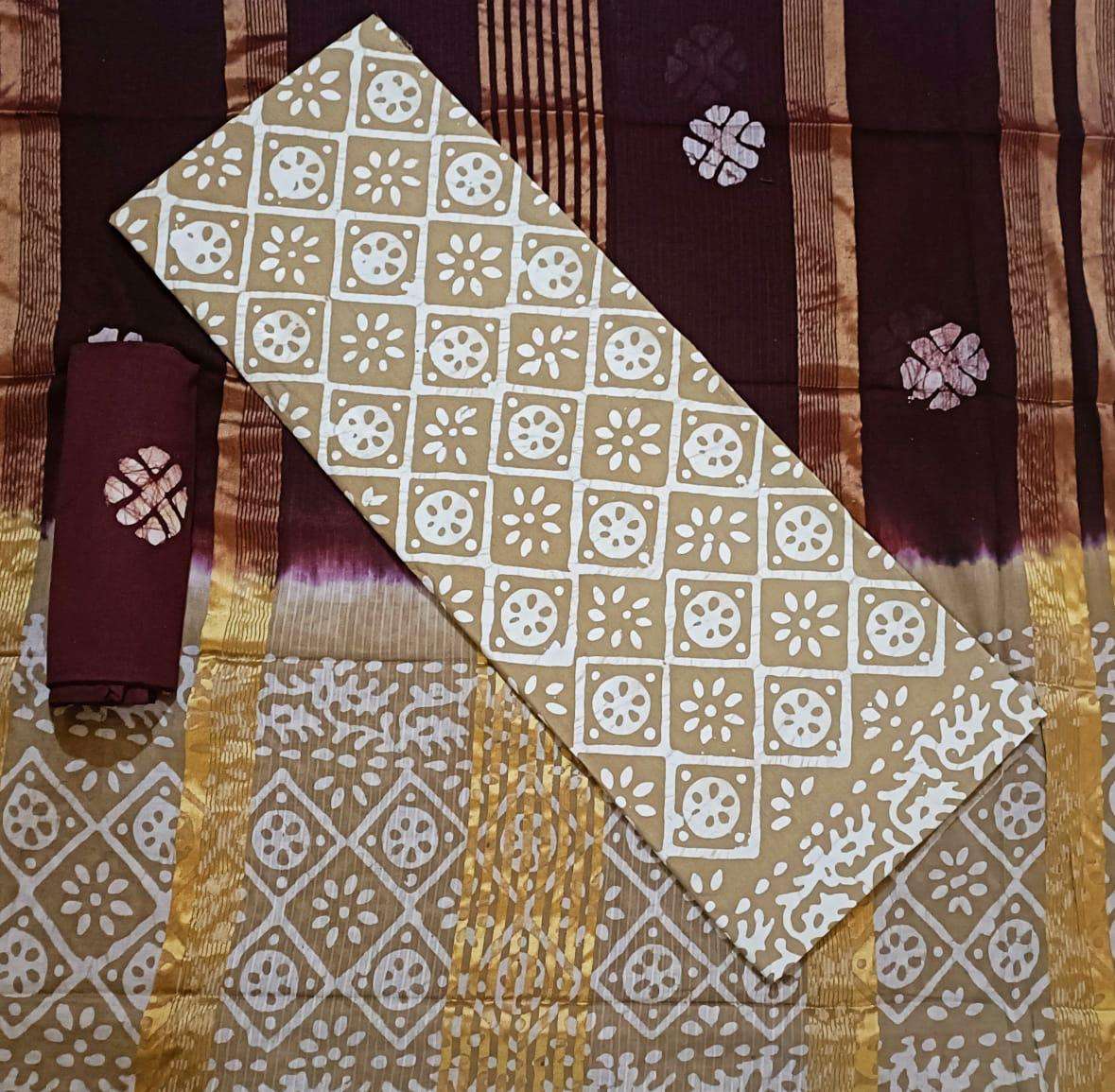  JJ Popllin Wax Batik Suits - Dress Material  - Wholesale Catalog