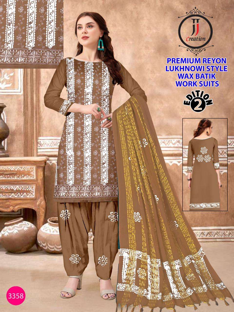 JJ Premium Rayon Lakhnavi Work – Dress Material - Wholesale Catalog