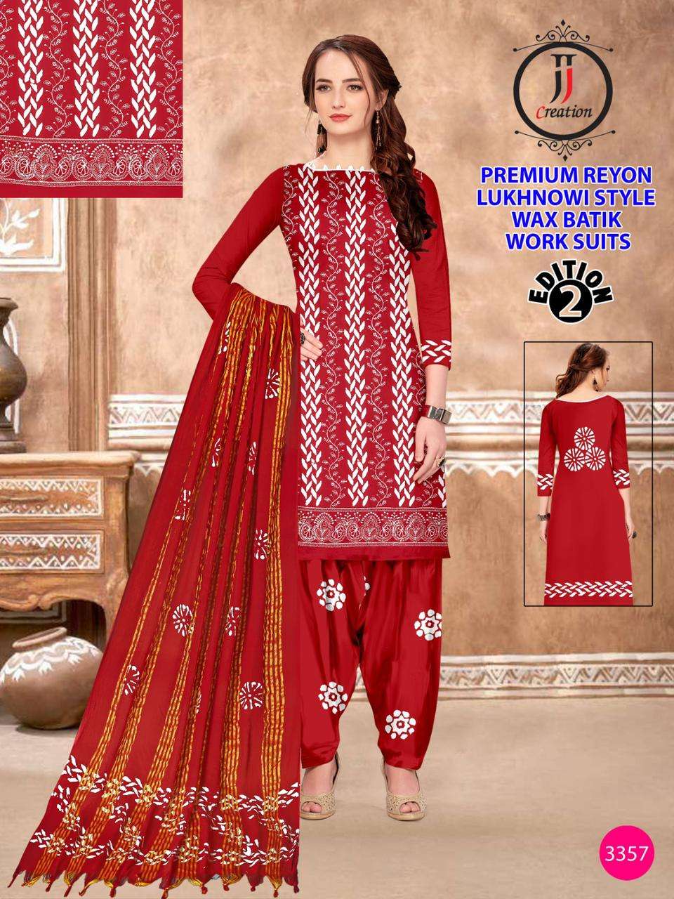 JJ Premium Rayon Lakhnavi Work – Dress Material - Wholesale Catalog