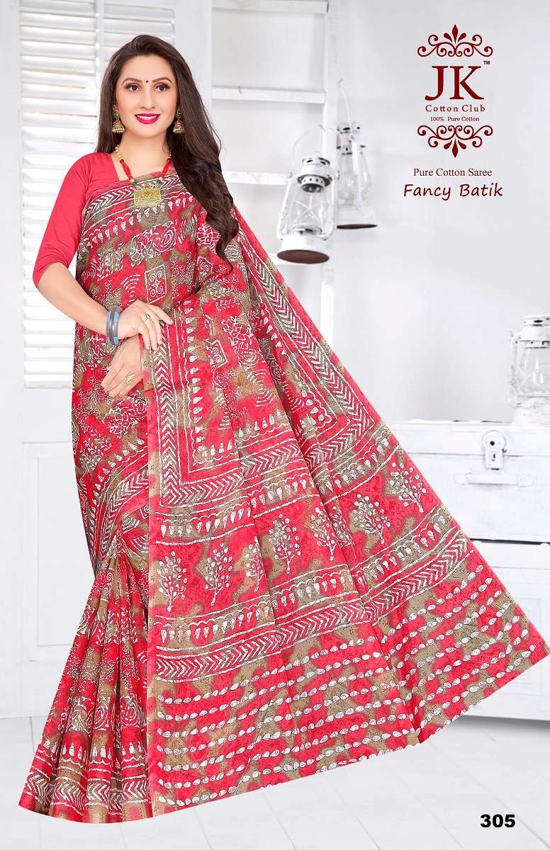 JK Fancy Batik Vol-3 - Cotton Saree  - Wholesale Catalog