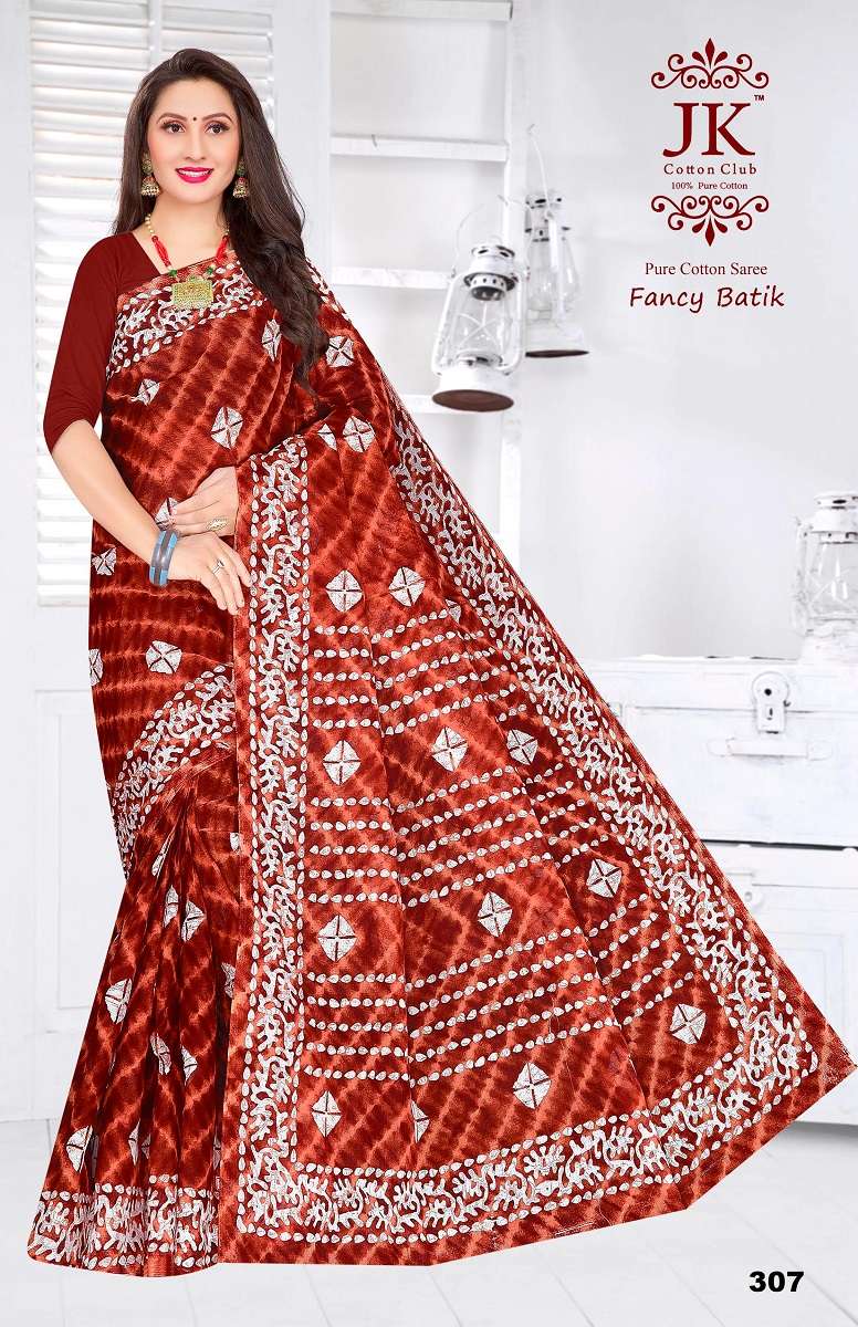 JK Fancy Batik Vol-3 - Cotton Saree  - Wholesale Catalog