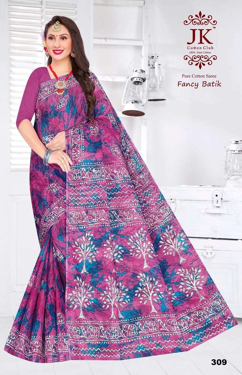 JK Fancy Batik Vol-3 - Cotton Saree  - Wholesale Catalog