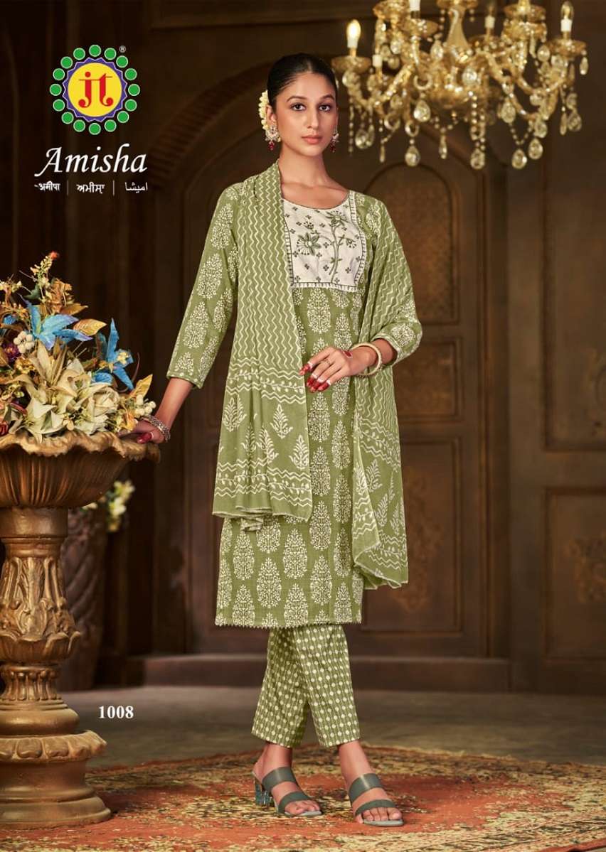JT Amisha – Kurti Pant With Dupatta - Wholesale Catalog