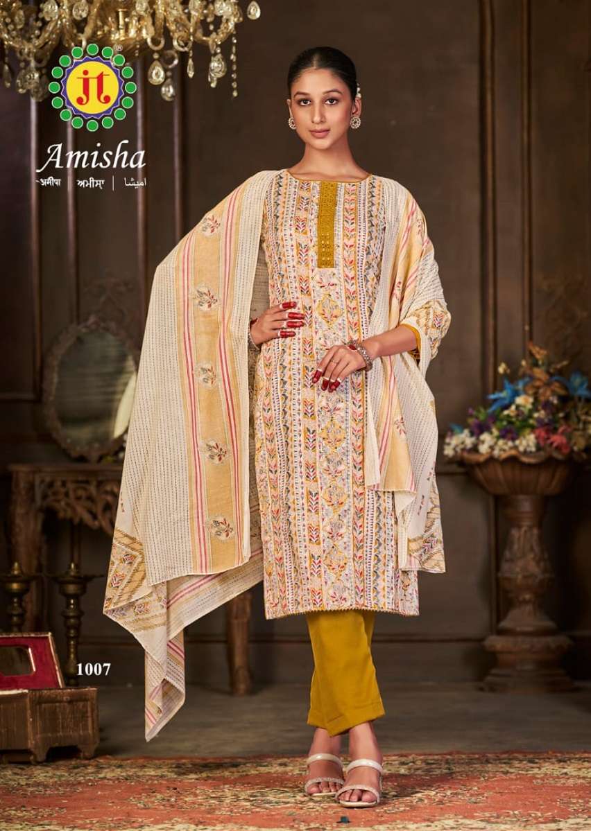 JT Amisha – Kurti Pant With Dupatta - Wholesale Catalog