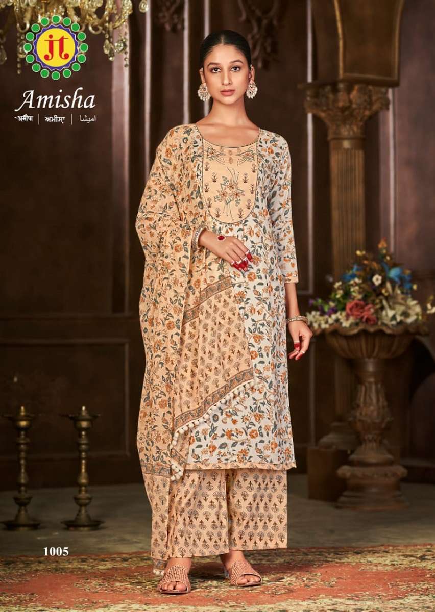 JT Amisha – Kurti Pant With Dupatta - Wholesale Catalog
